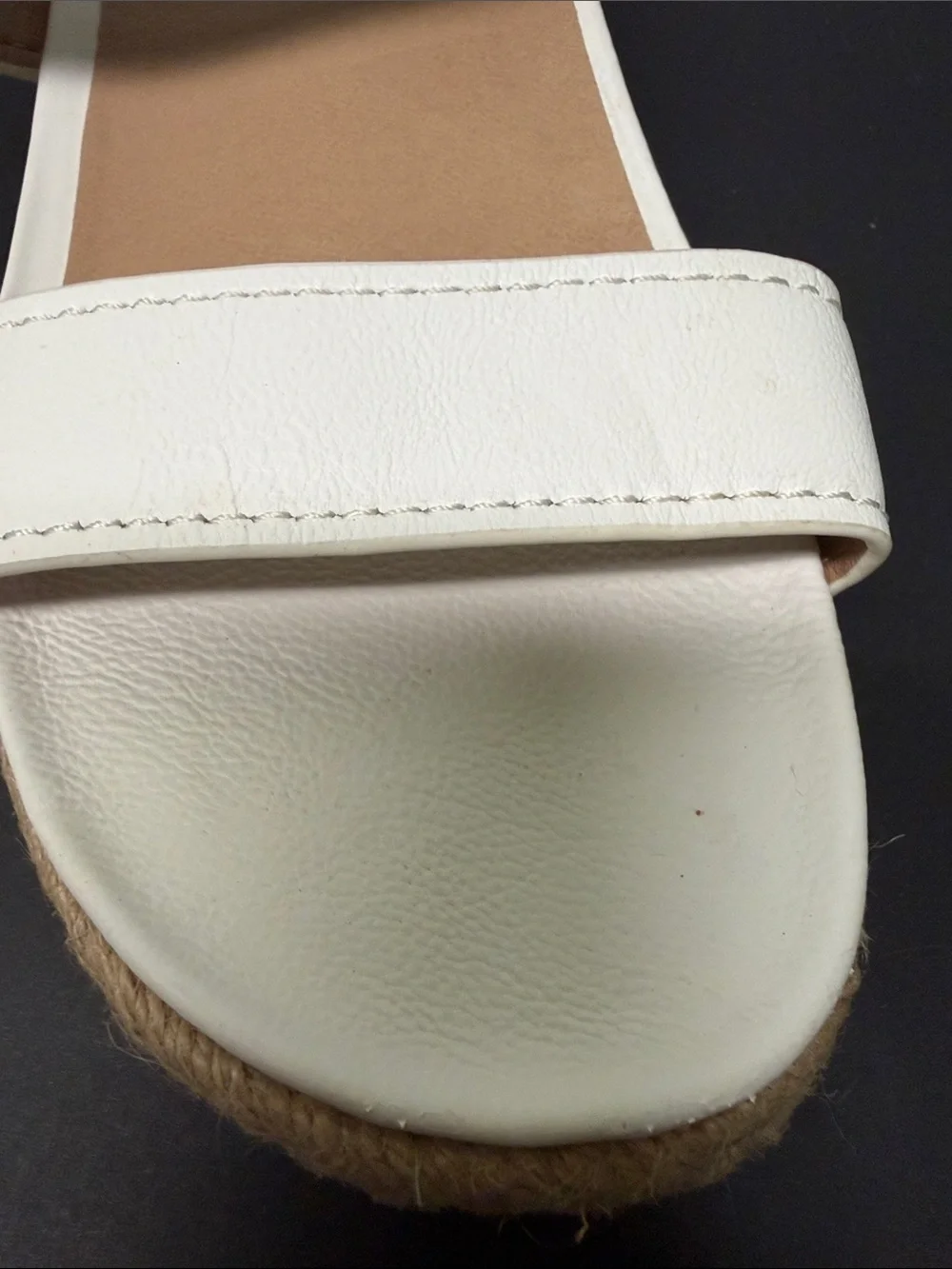 Vionic Lonnnie White Double-Strap Leather Sandals Size 8